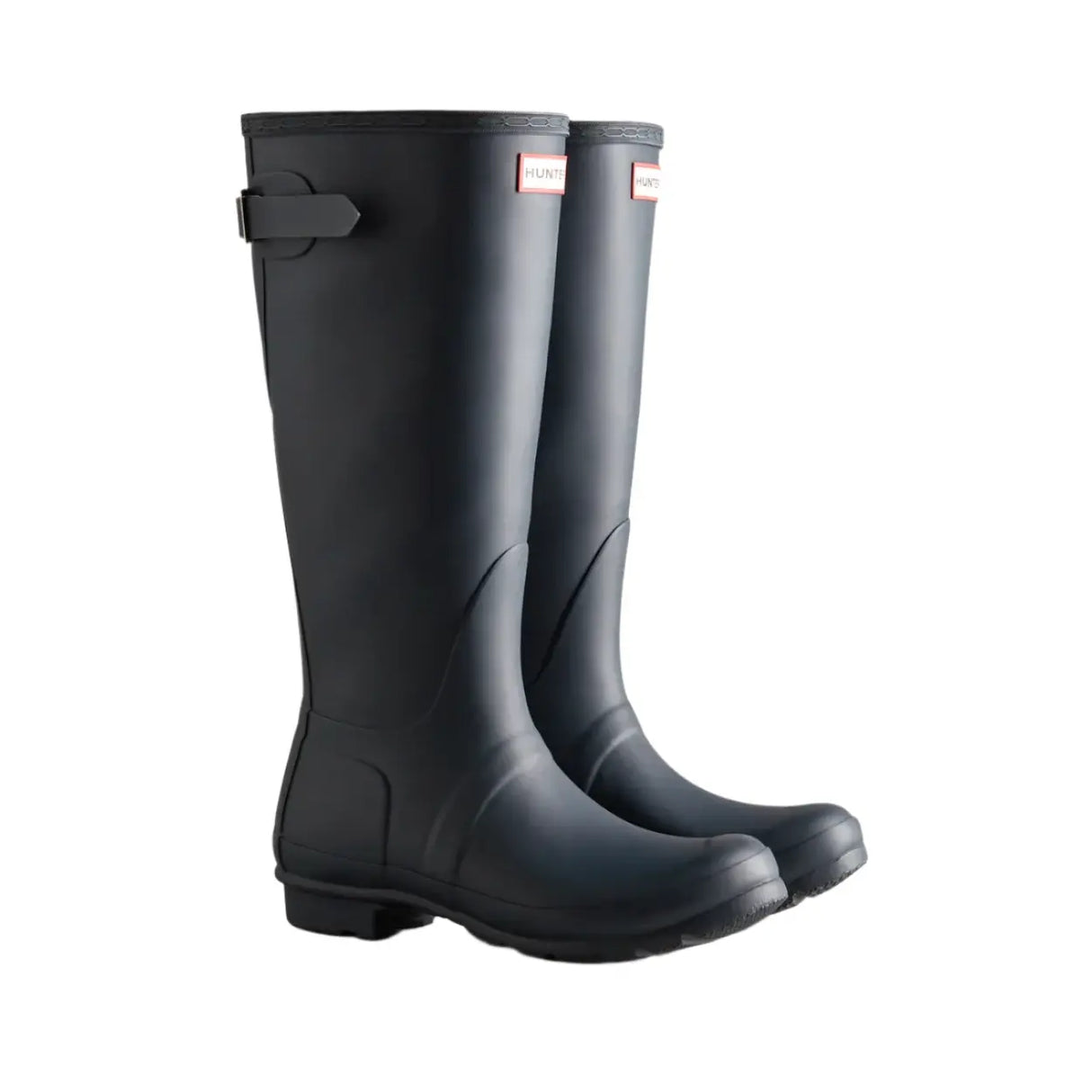 Hunter Ladies Tall Back Adjustable Wellington - Navy