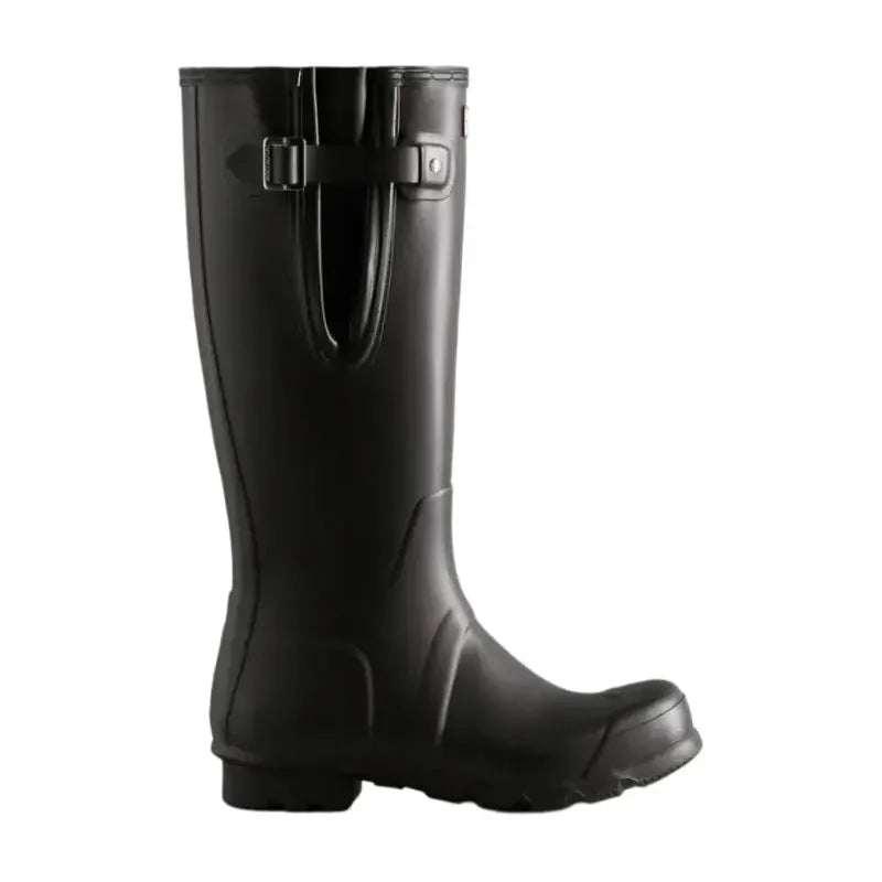 Hunter Men's Tall Side Adjustable Wellington - Black