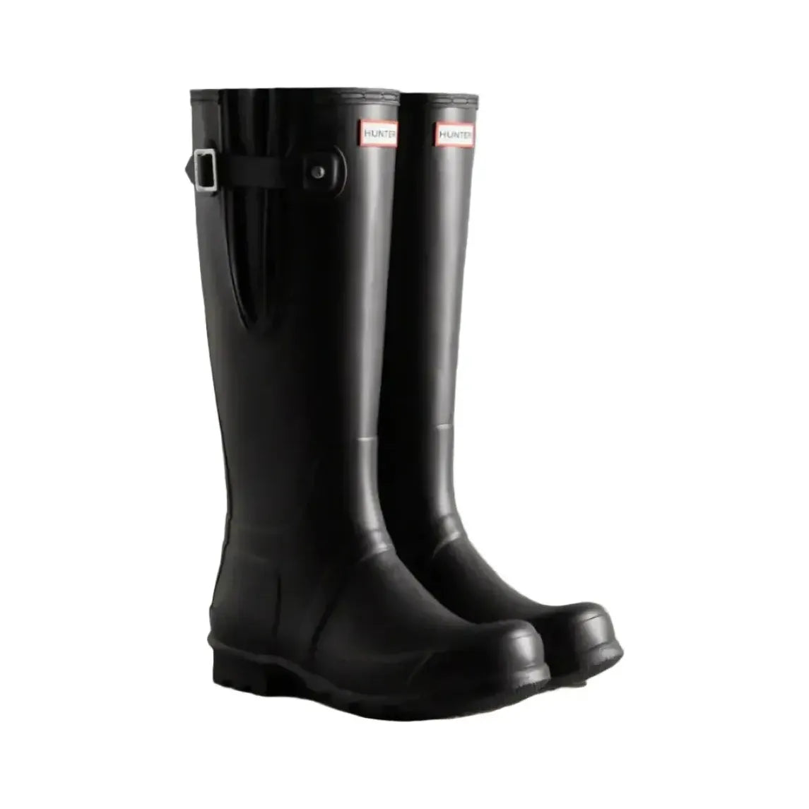 Hunter Men's Tall Side Adjustable Wellington - Black