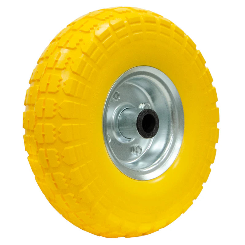 Jefferson Solid Yellow Sack Truck Puncture Proof Spare Wheel | 410/350 x 4