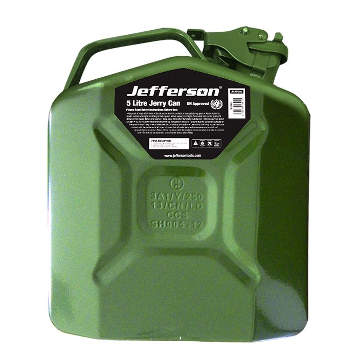 Jefferson Jerry Can Steel | Green 5L