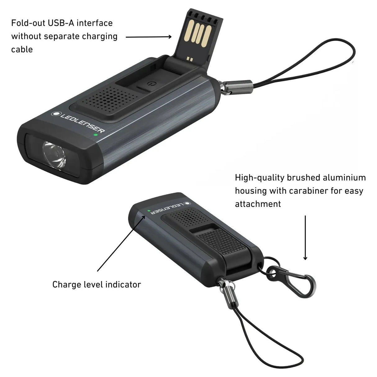 Ledlenser K6R Keyring Torch Black