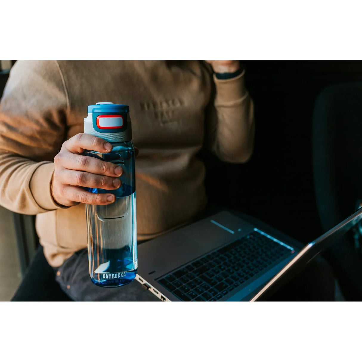 Kambukka Elton Water Bottle 1000Ml Niagra Blue