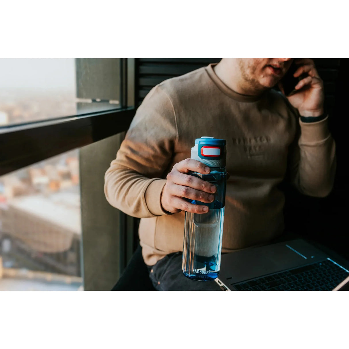 Kambukka Elton Water Bottle 1000Ml Niagra Blue