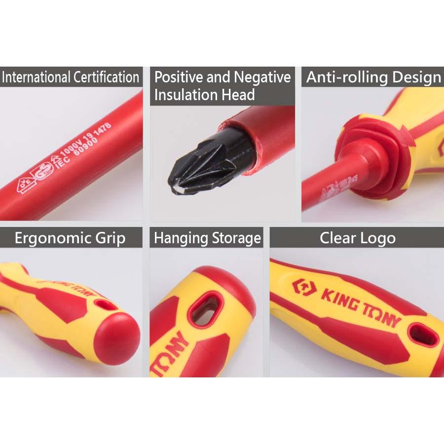 King Tony 30605MR Insulated Screwdriver Set - 5pc