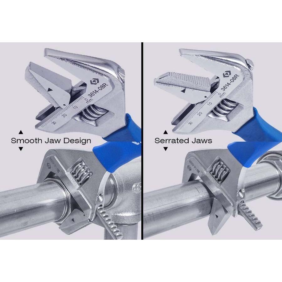 King Tony 3614-08R Reversible Jaw Adj Wrench