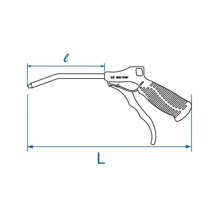 King Tony 7990 Air Blow Gun - 500mm