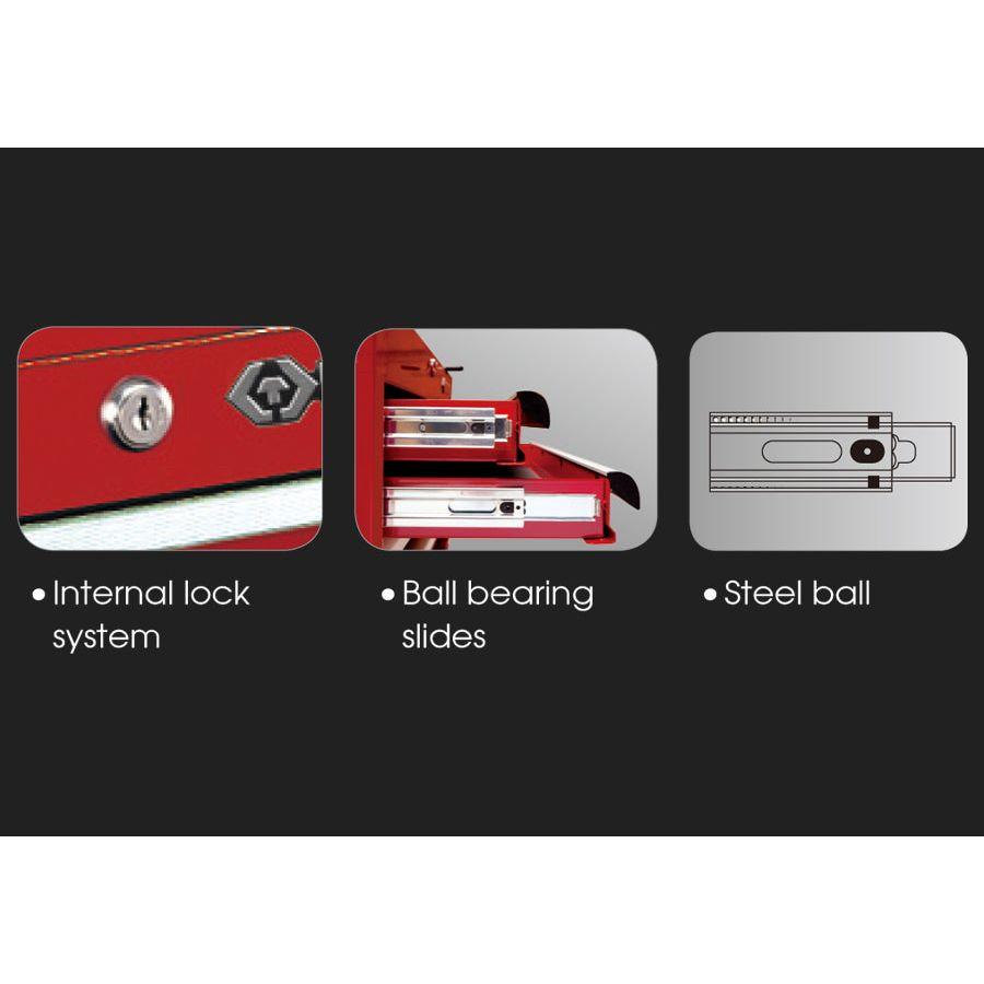 King Tony 87401-3H Ball Bearing Tool Chest - 3 Drawers