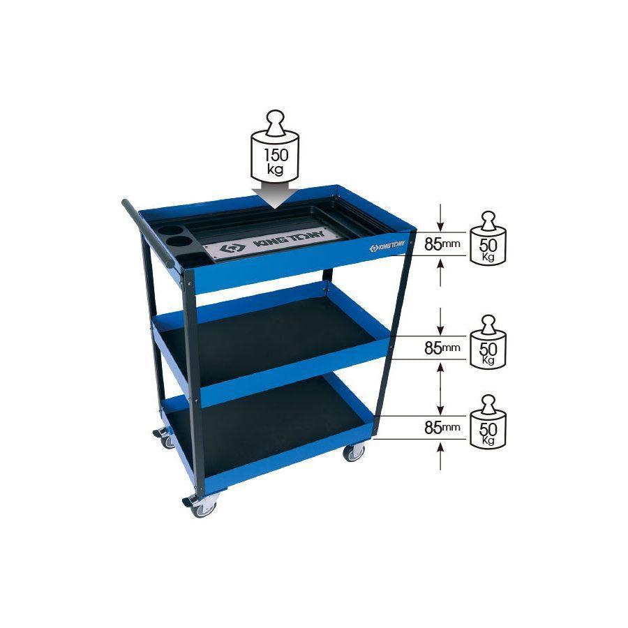 King_Tony_87G41-B_Tool_Trolley_Cart_-_3_Layer