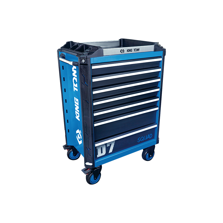 King Tony Sqaud Model d Tool Trolley - 7 Drawers