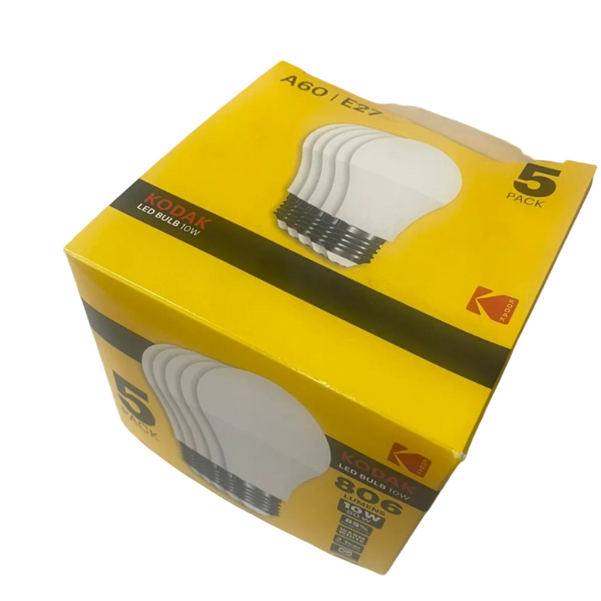 Kodak LED Bulb 5W GU10 - 400 Lumen In Warm White | Pack of 5