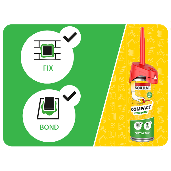 Soudal Compact Fix & Bond Expanding Foam - 150ml