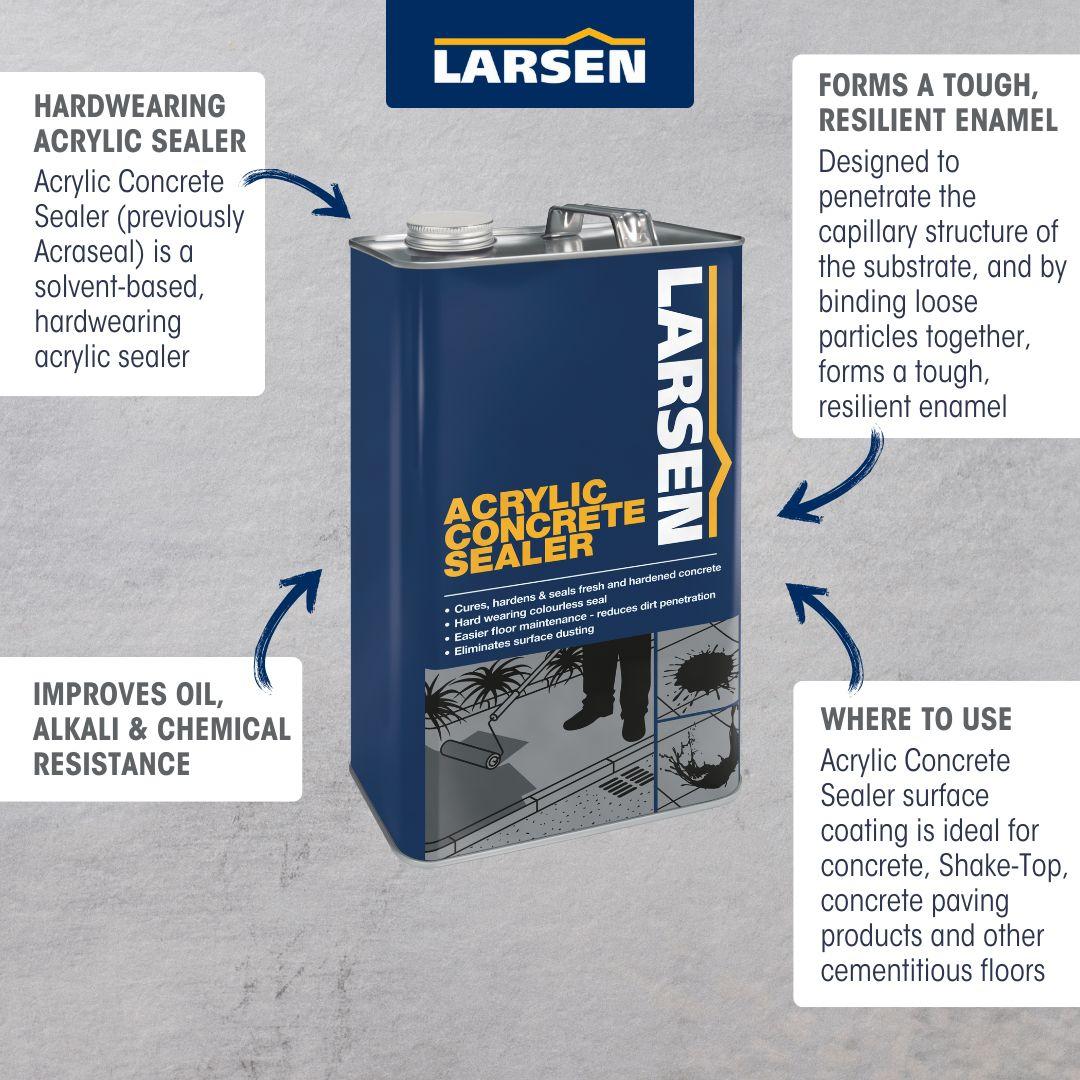Larsen Acrylic Concrete Sealer 5 Litres