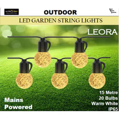 Leora 15m Outdoor Mains Lights Warm White