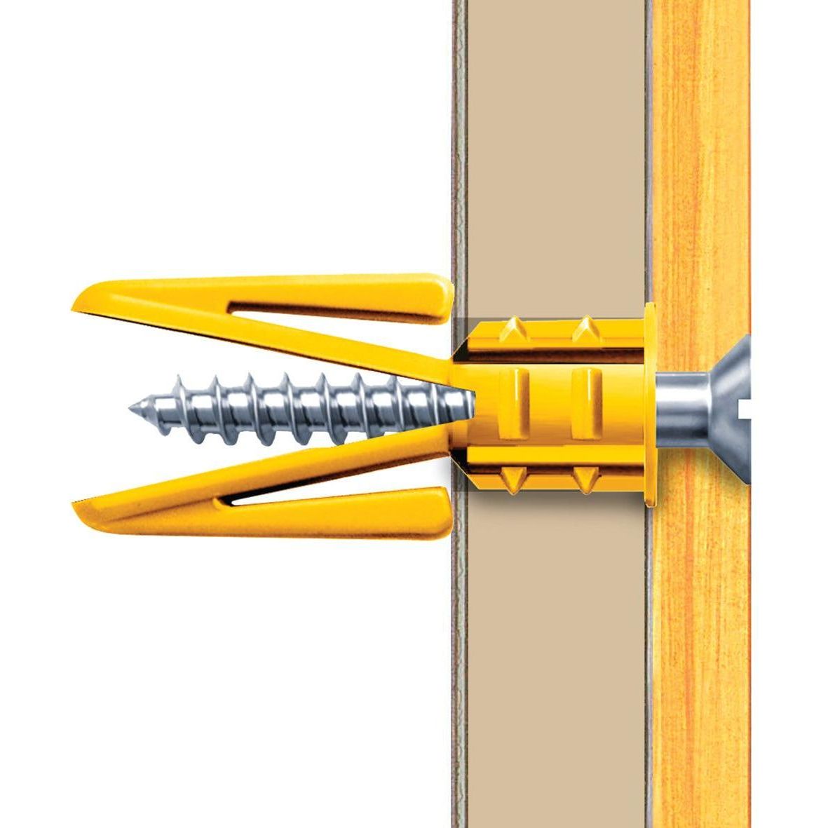 Plasplugs Multi-Size Plasterboard Fixings - Pack of 50