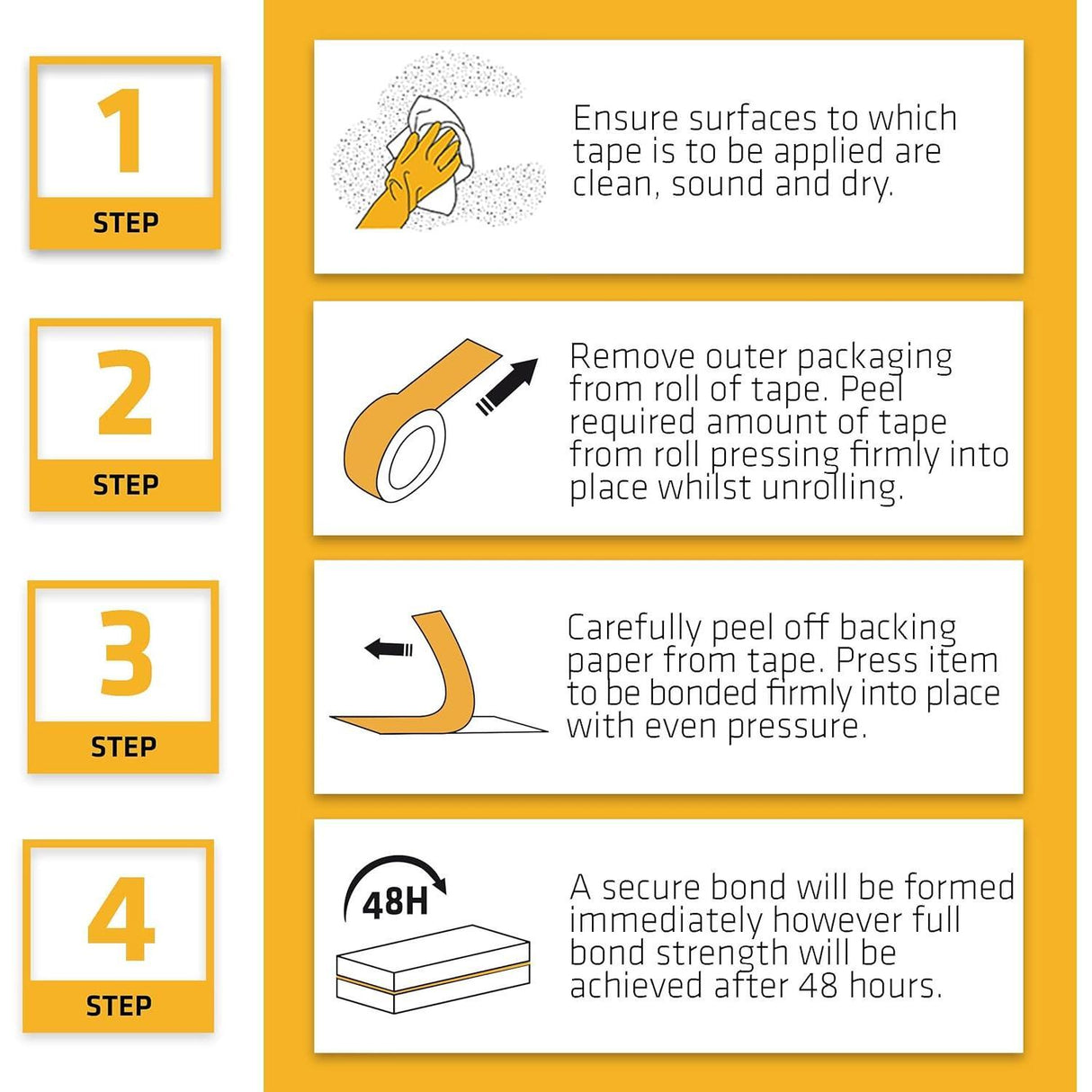 Mammoth Double Sided Tape Powergrip