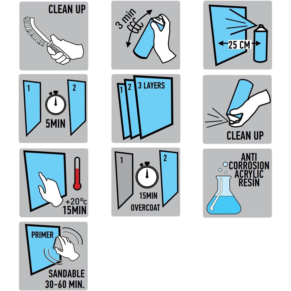 Maston Anti Rust Primer Grey - 400ml