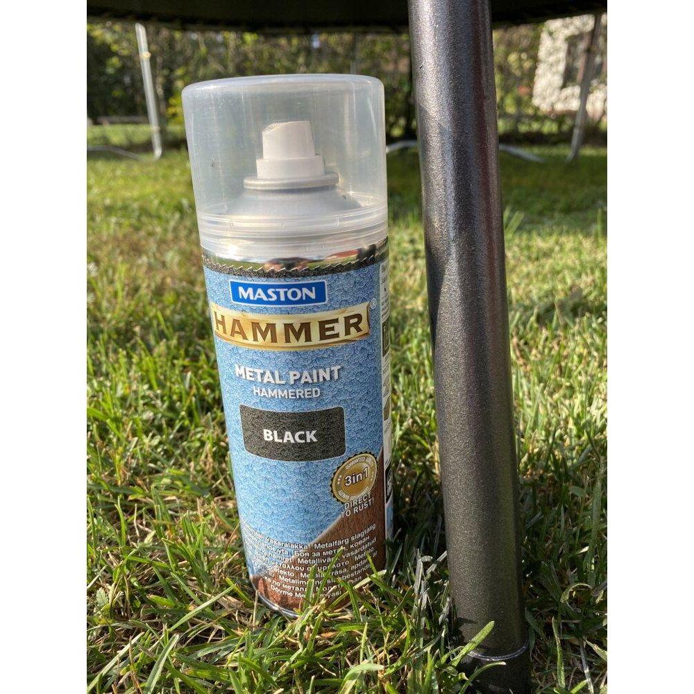 Maston Spray Paint Hammer Hammered Black 400ml