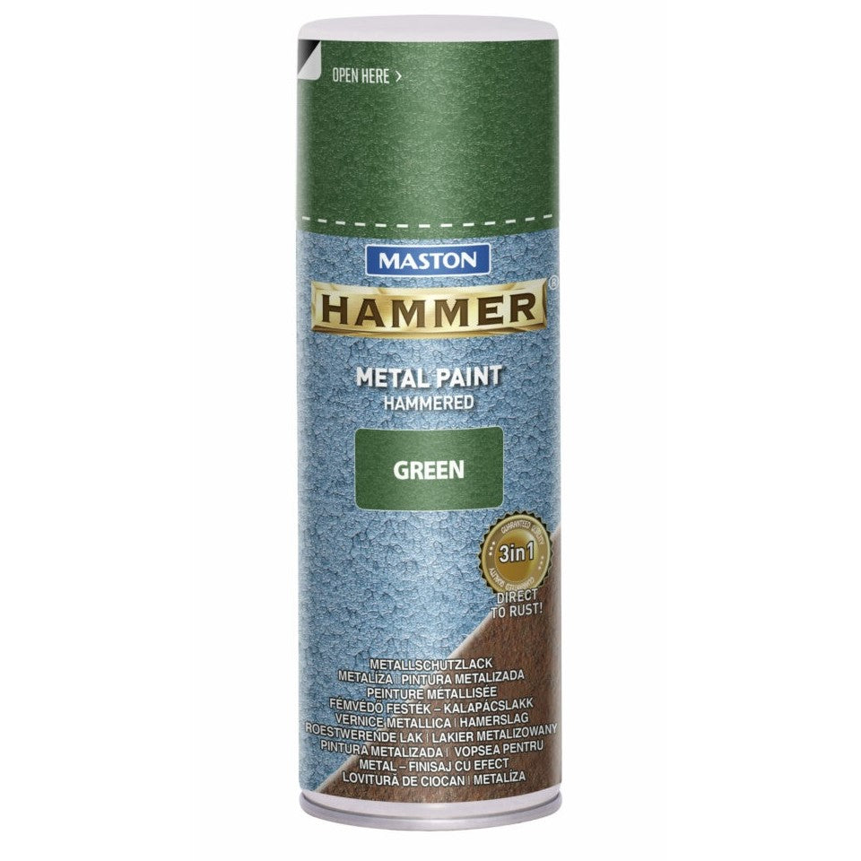 Maston Spray Paint Hammer Hammered Green 400ml