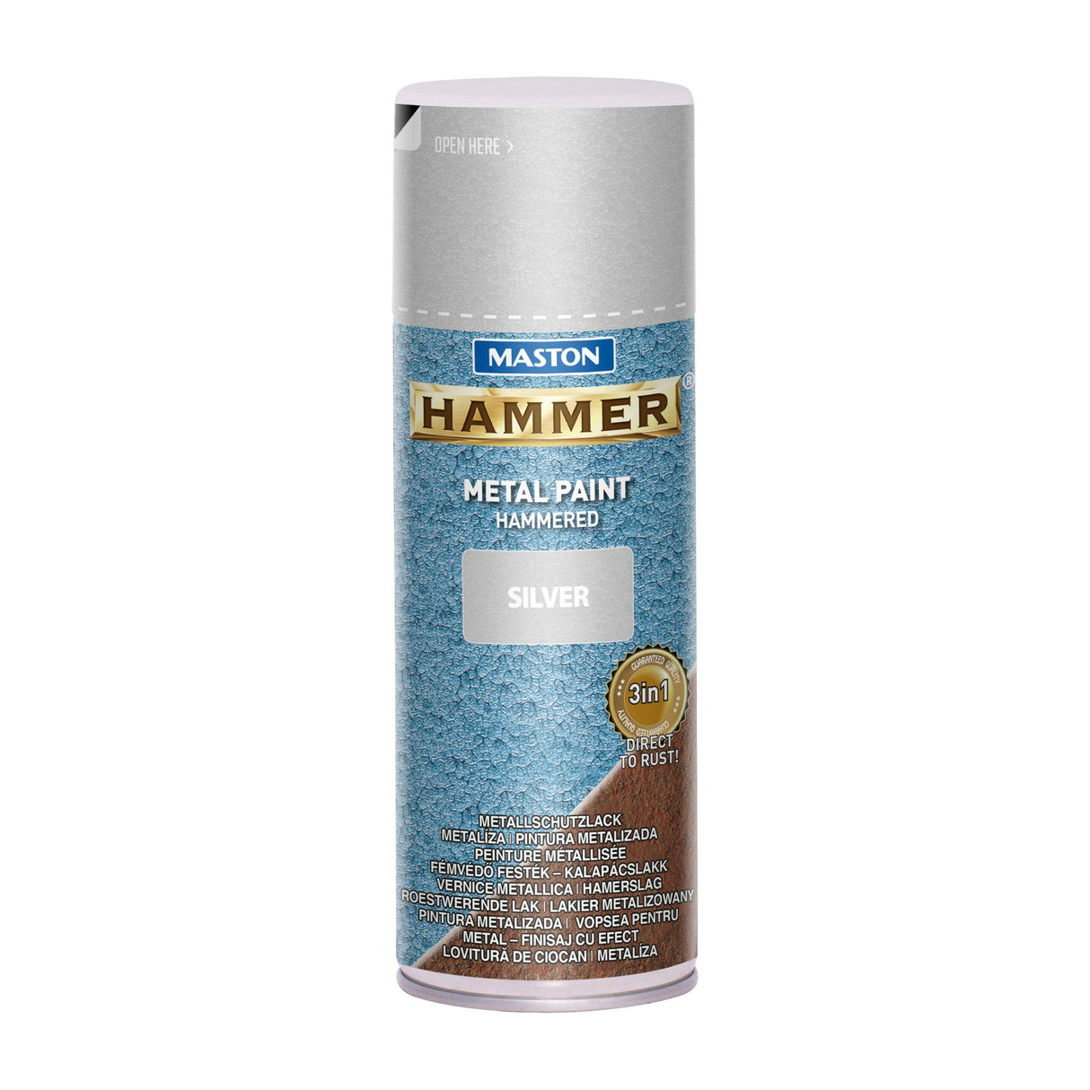 Maston Spray Paint Hammer Hammered Silver 400ml