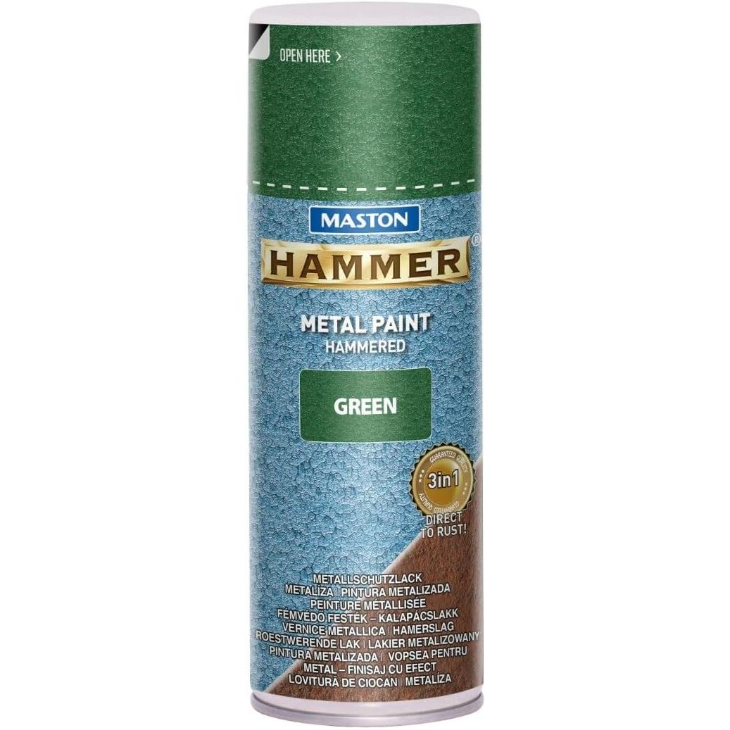 Maston Spray Paint Hammer Smooth Green 400ml