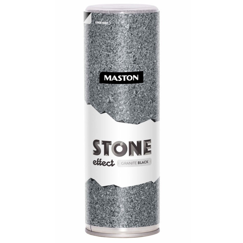 Maston Spray Paint Stone Effect Black 400ml