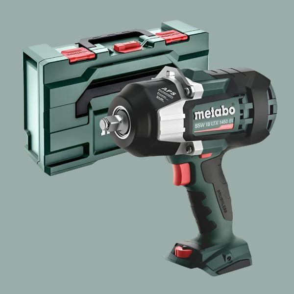 Metabo SSW 18 LTX 1450 BL 18V 1/2" Impact Wrench & METABOX 145 Case | Bare Unit