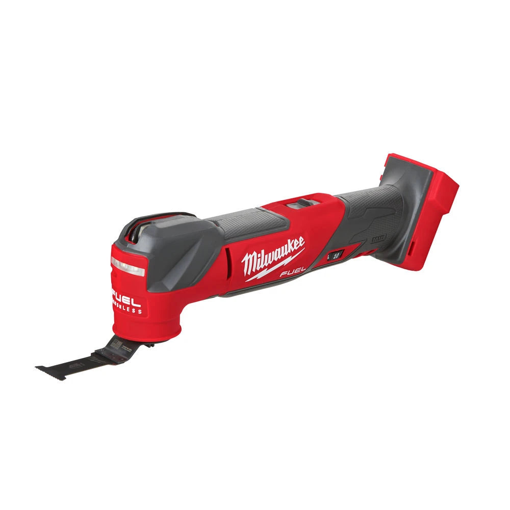 Red and black Milwaukee tool on a white background