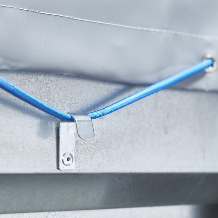 Mottez ST-B047VZI Flat Hook With Zinc Plated | 40mmx16mm