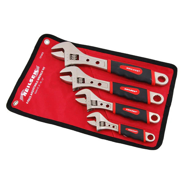 Neilsen Adjustable Wrench Set | 4pk