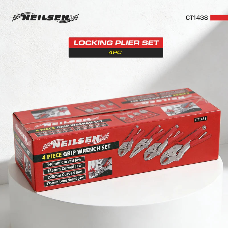 Neilsen CT1438 Locking Plier Set | 4 piece