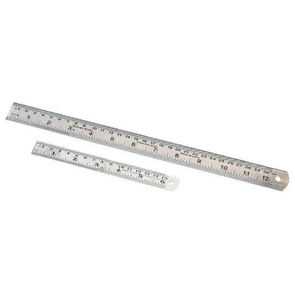 Neilsen Steel Rule Set | 150 & 300mm - 2 Piece
