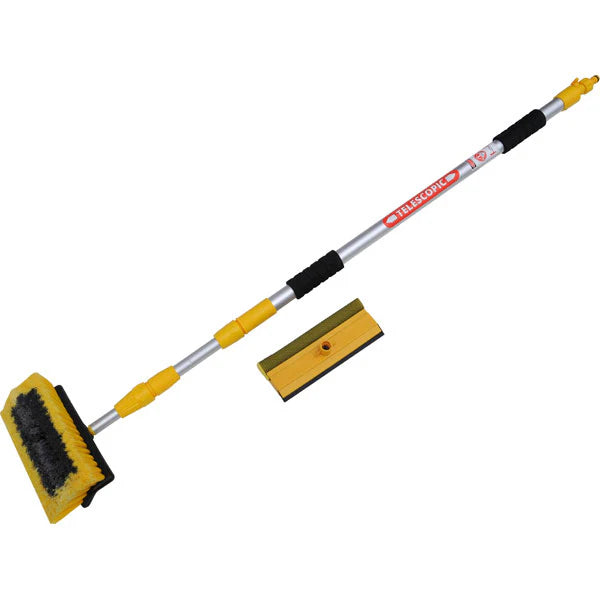 Neilsen Telescopic Wash Brush & Squeegee - 3m