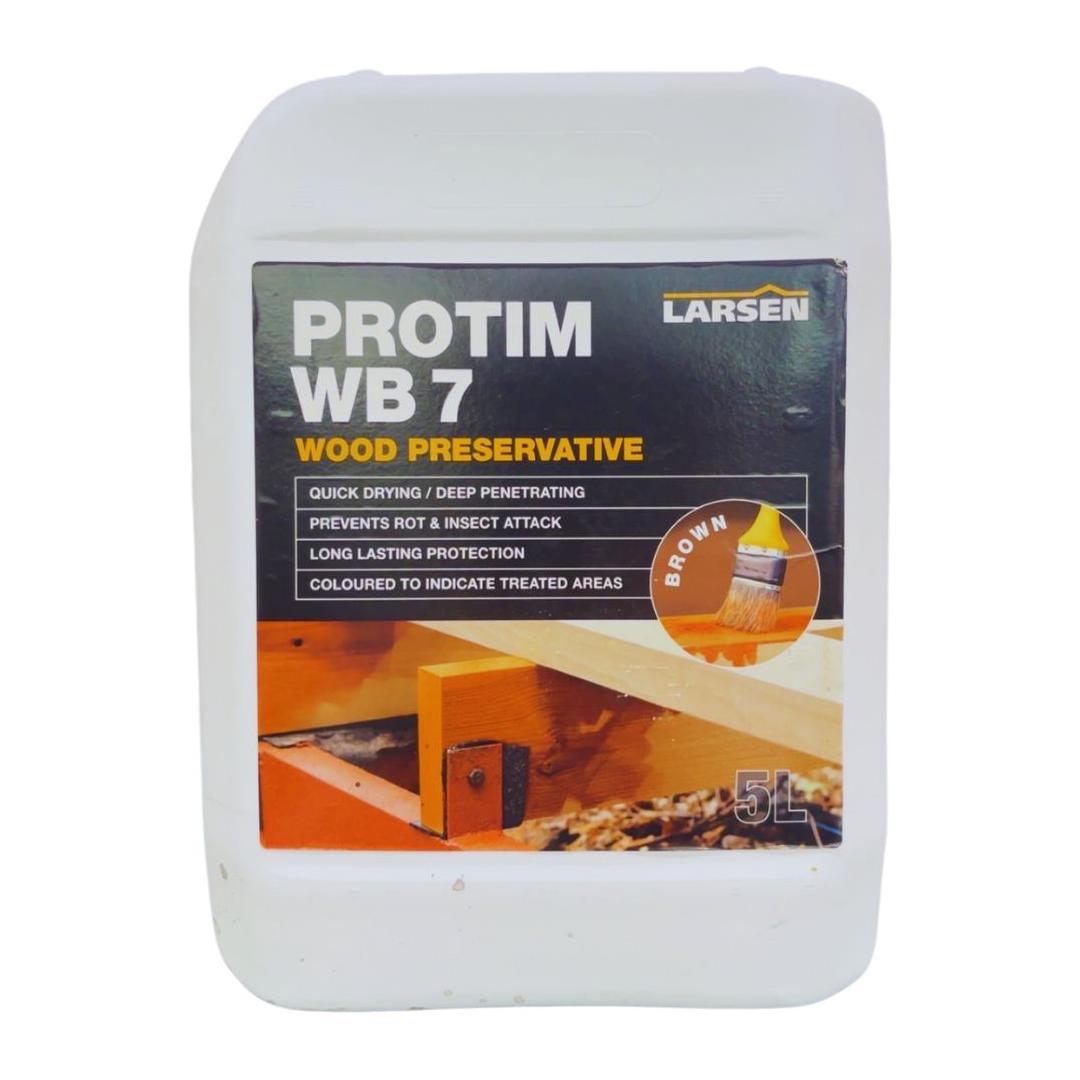 Larsen Protim WB7 Wood Preservative | Brown - 5 Litres