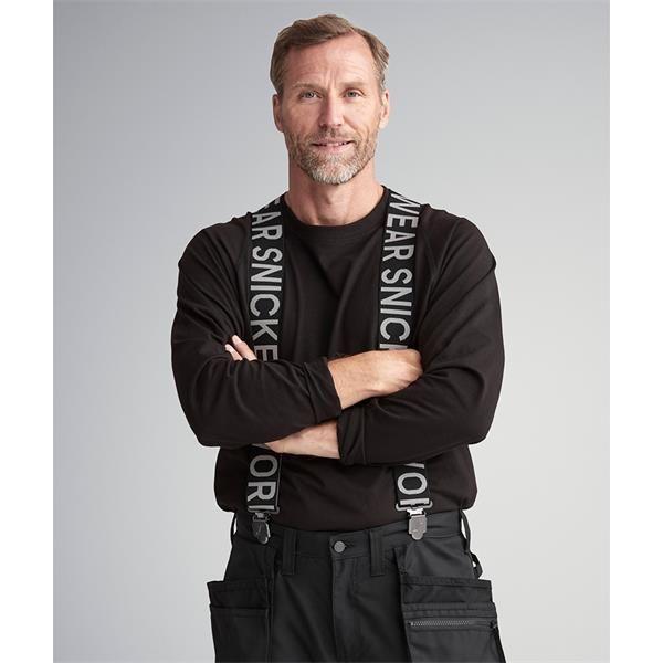 Snickers 9064 Logo Braces Black