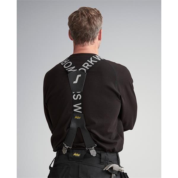 Snickers 9064 Logo Braces Black