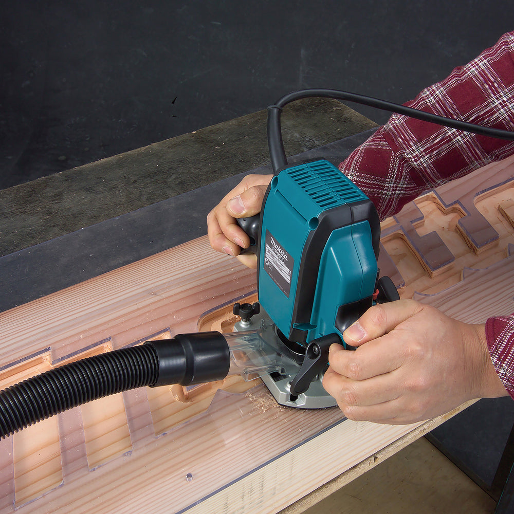 Makita RP0900 Plunge Router - 900W - 1/4" / 3/8"