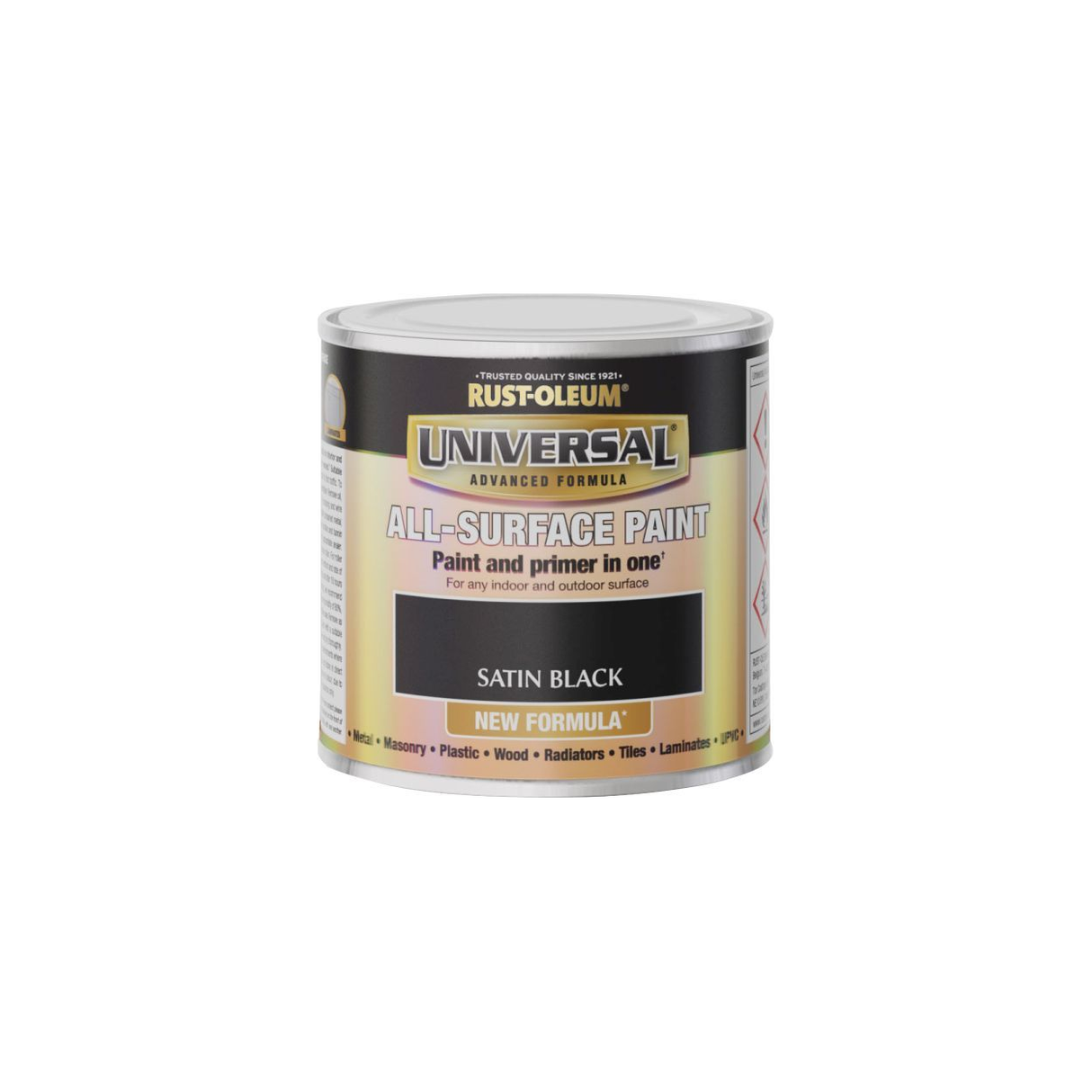 Rust-Oleum Universal All-Surface Paint Satin Black 750ml