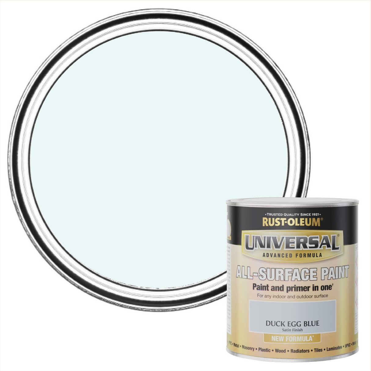 Rust-Oleum Universal All Surface Paint Duck Egg 750ml
