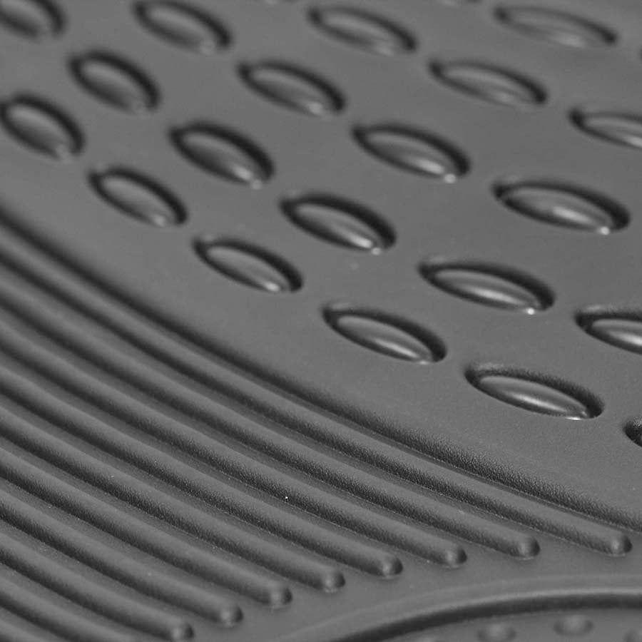 Sakura Heavy Duty Rubber Car Mat Set 4 - Black