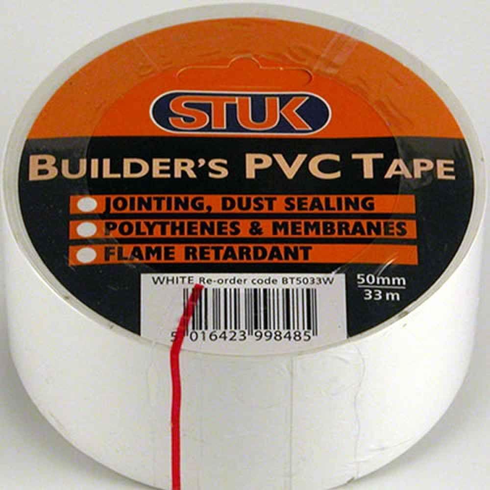 STUK Black Builders PVC Tape