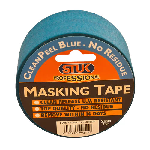 STUK Masking Tape Clean Peel - 25mm x 25m
