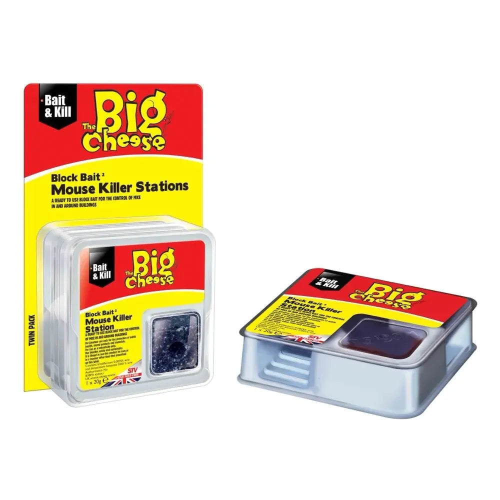 Big Cheese All-Weather Block Bait Mouse Killer Station
