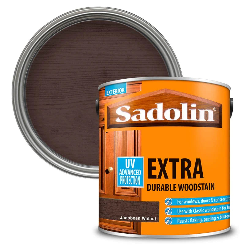 sadolin Extra Durable Woodstain | Jacobean Walnut - 2.5L