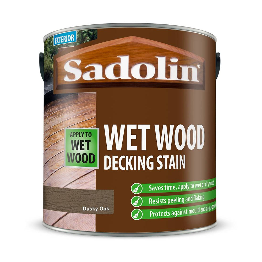 Sadolin Wet Wood Decking Stain | Dusty Oak - 2.5L