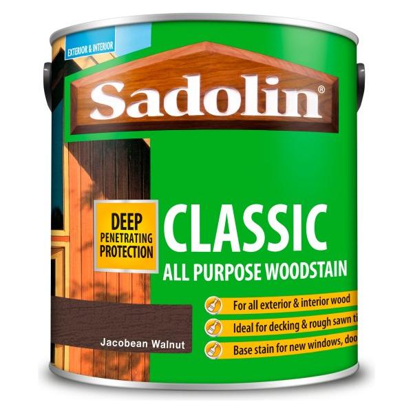 Sadolin Classic All Purpose Woodstain - Jacobean Walnut