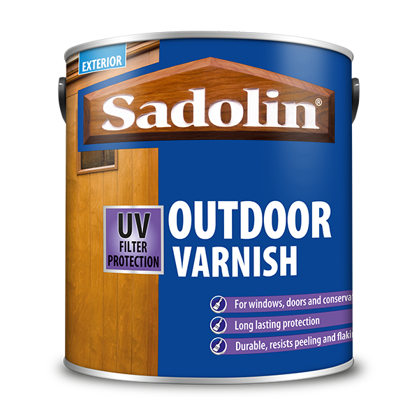 Sadolin Outdoor Varnish Satin Hard Exterior - Clear