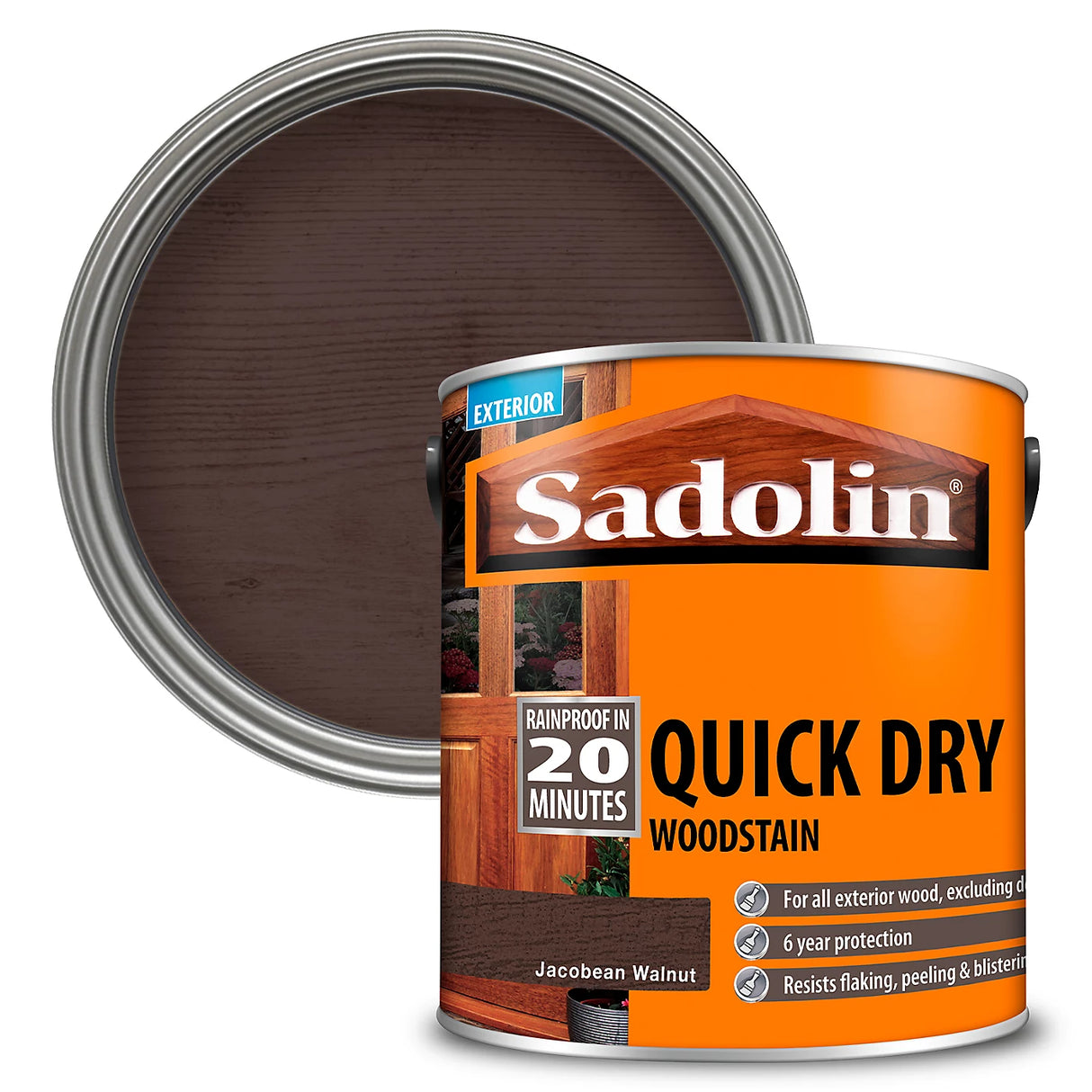 Sadolin Quick Dry Woodstain - Jacobean Walnut