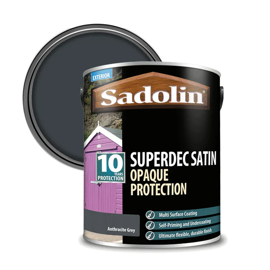 Sadolin Superdec Anthracite | Grey Satin Wood