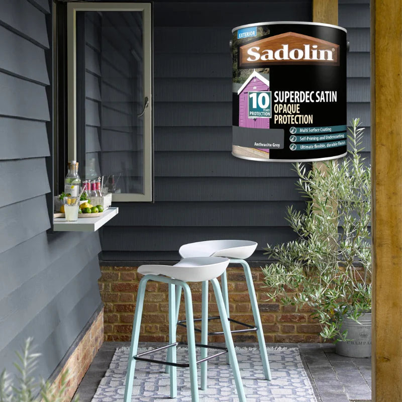 Sadolin Superdec Anthracite | Grey Satin Wood